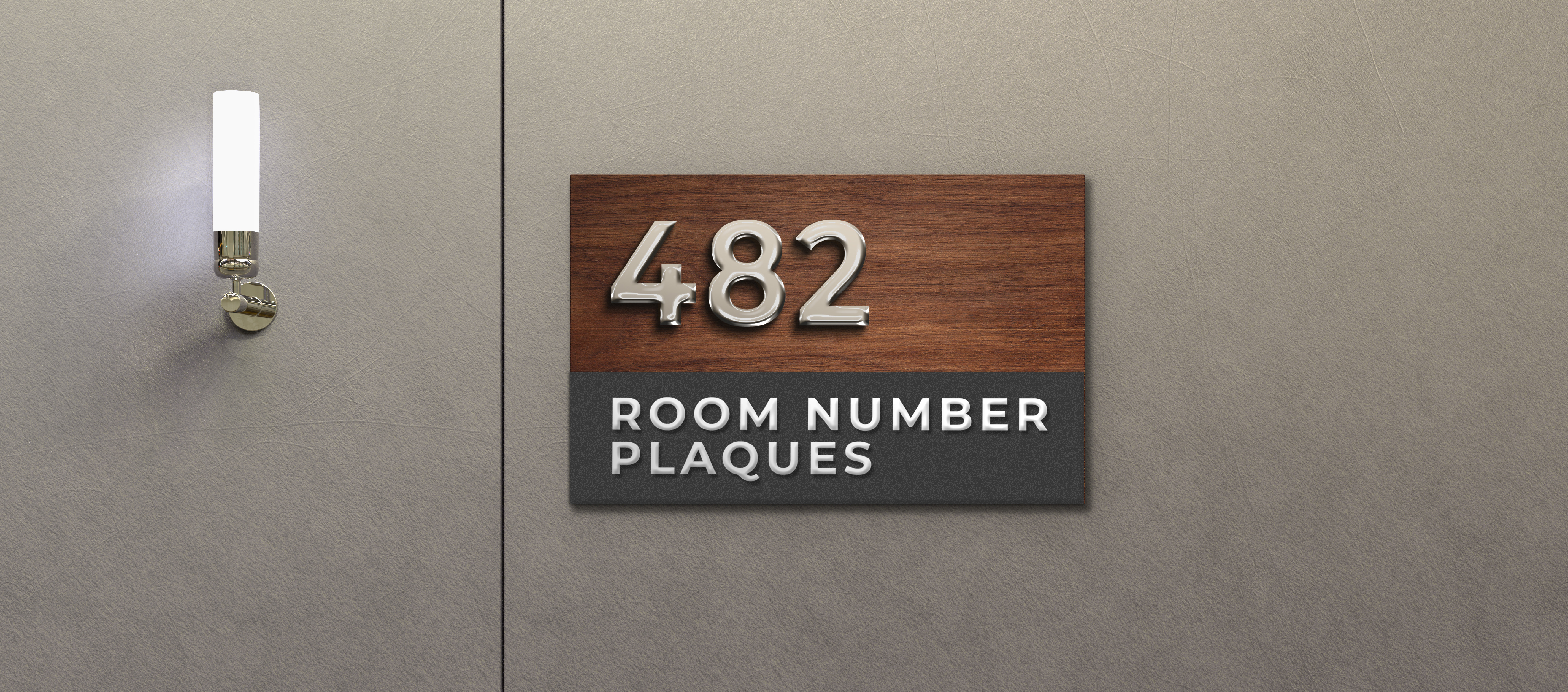Room Number Plaques